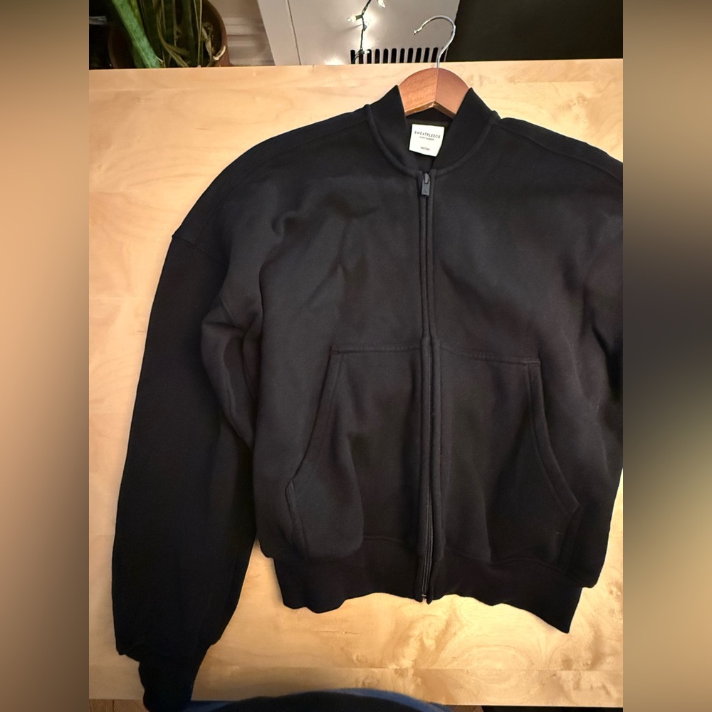 Aritzia womens sweat fleece bomber - Picture 4 of 6